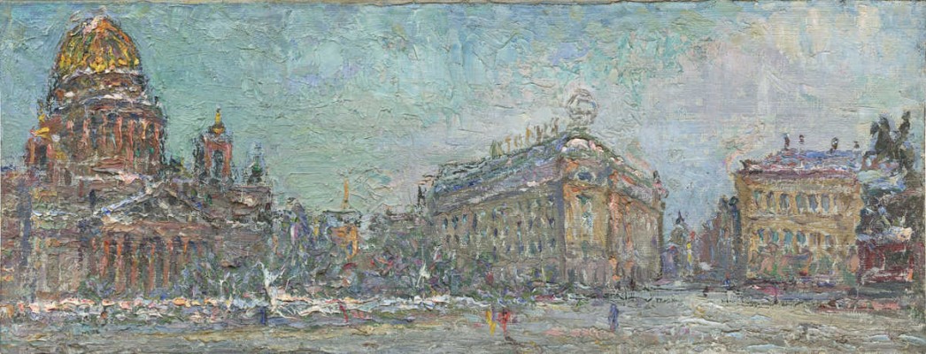 Безикович Борис Николаевич. Ленинград. Вид на гостиницу «Астория» 